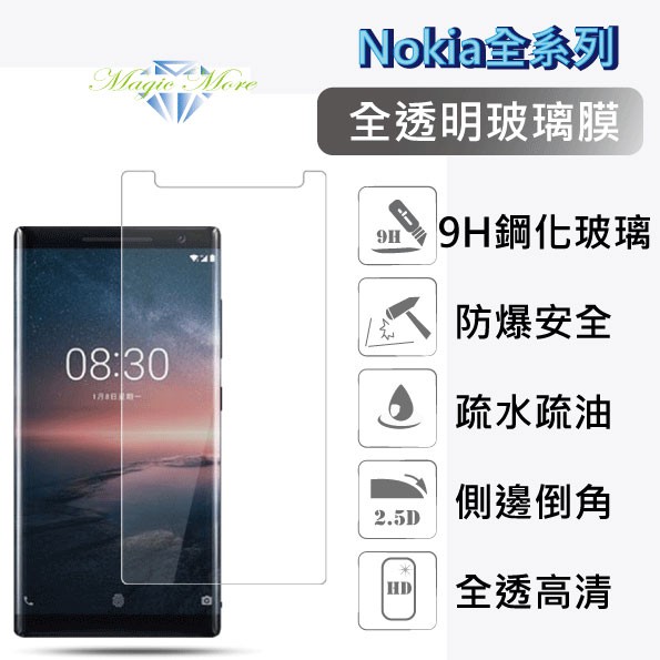 Nokia 全透明玻璃膜 2.1 3 3.1plus 3.4 X3 4.2 5 5.1plus X5 5.3 5.4 G