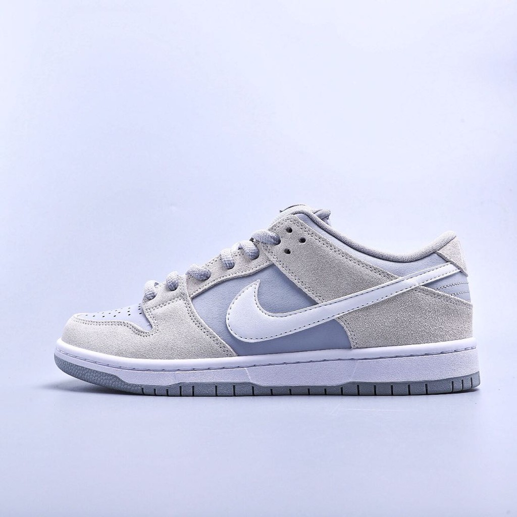 nike sb dunk low summit white wolf grey