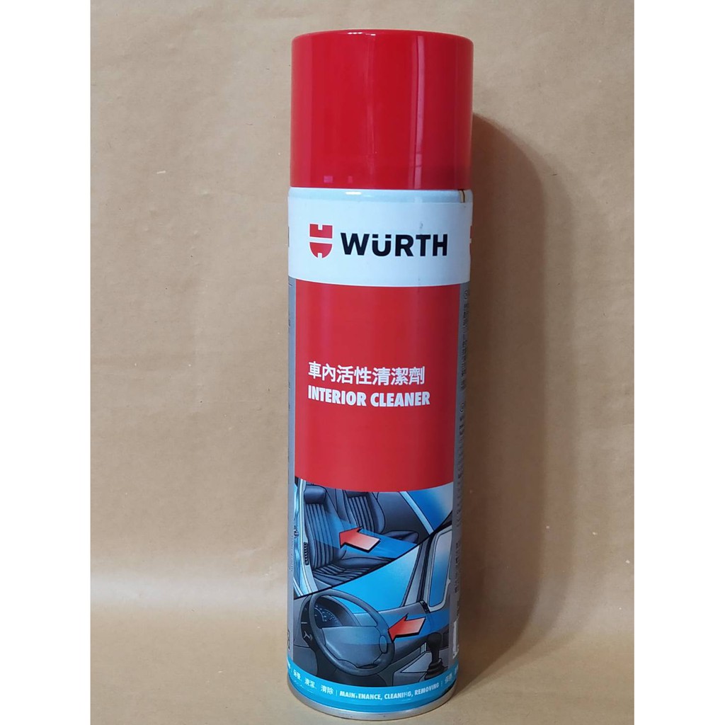 德國福士wurth 車內活性清潔劑泡沫式500ml 天蓬 皮椅車內泡沫清潔劑 蝦皮購物
