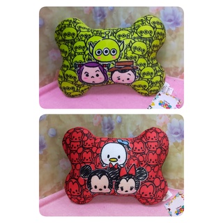 迪士尼 正版 tsumtsum 疊疊樂小靠枕 車枕 三眼怪 巴斯光年 胡迪 骨頭枕 午睡枕