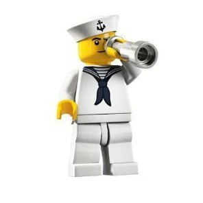 Lego 8804 4代 10號 船員 水手 海軍