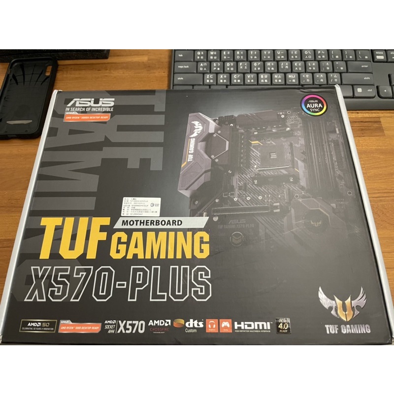 全新tuf gaming x570 plus 僅過電測試