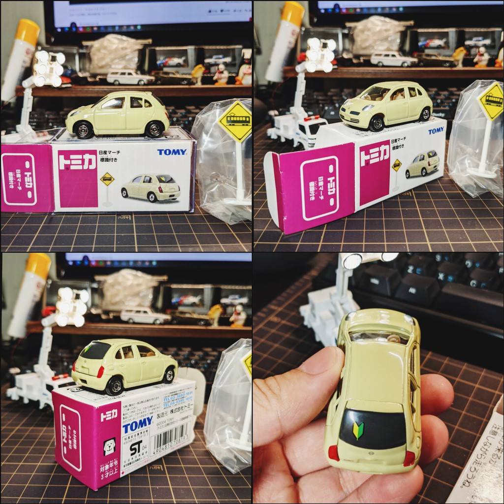 6j Tomica 交通豆知識初心者nissan March 舊藍標 蝦皮購物