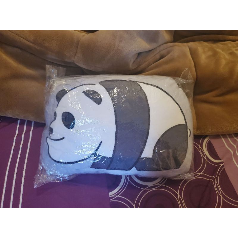 可愛熊貓戽斗星球抱枕