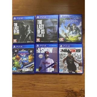二手Ps4遊戲片 最後生還者1.2 地平線 NBA2k19 The show19