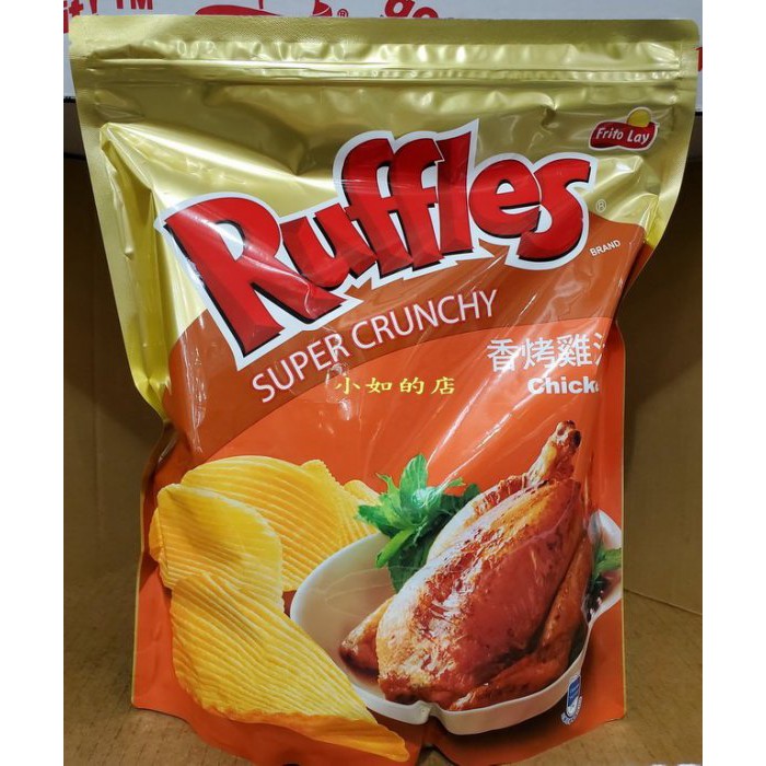 【小如的店】COSTCO好市多代購~RUFFLES 樂事波樂 厚切洋芋片-香烤雞汁(每包580g) 123855