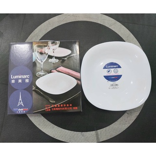 Luminarc法國樂美雅 強化玻璃陶瓷盤一入 微波爐盤(股東會紀念品 )
