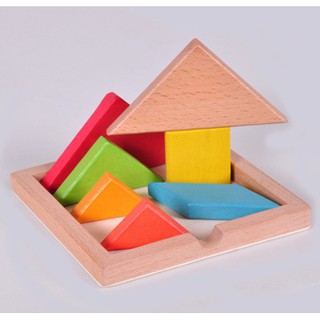 Toybees木製益智玩具成人古典益智玩具孔明鎖魯班鎖七巧板