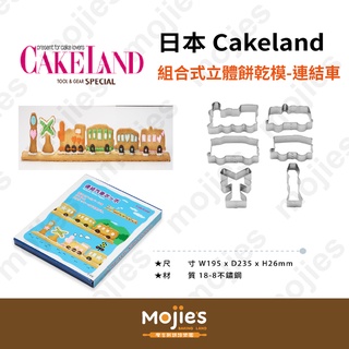 【摩吉斯烘焙樂園】日本CAKELAND 組合式立體餅乾模－連結汽車
