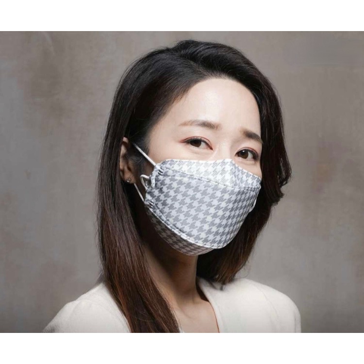 現貨+預購 100%韓國製NEPURE KF94口罩 耳繩可調高包覆性防疫抗霧霾千鳥紋多色口罩