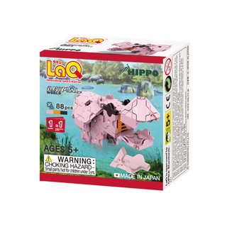 【LaQ】Q版河馬 (88pcs) 日本製造立體3D拼接積木/益智玩具/台灣獨家代理