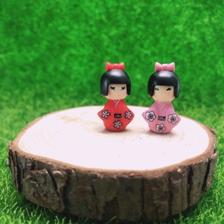 24H出貨🌟【Hook水族】日本 和服小姑娘 和服 小女生 苔蘚多肉植物生態瓶配件景觀盆栽微景 水族用品