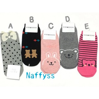 Naffyss✿ 韓國正品 繽紛小熊兔子貓咪無尾熊水玉點點蝴蝶結造型成人女襪子