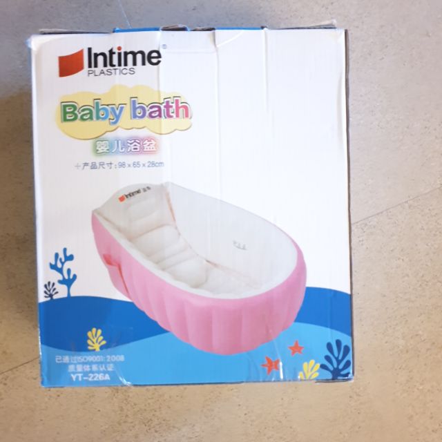 嬰兒充氣澡盆 附充氣汞