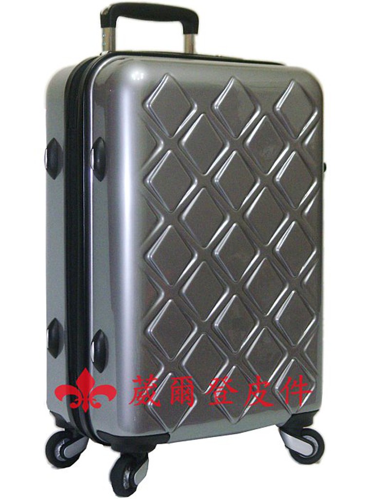 《葳爾登》ECHOLAC愛可樂24吋高韌性摔不破旅行箱硬殼鏡面登機箱防水360度行李箱24吋EP10灰色