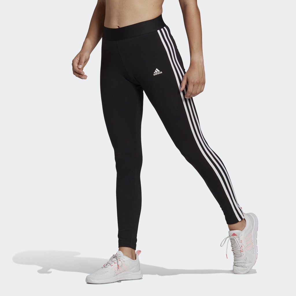 adidas 3-Stripes Leggings 女緊身褲 三線 重訓瑜珈 黑 KAORACER GL0723