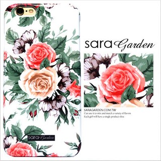 客製化 手機殼 iPhone 7 【多款手機型號提供】水彩 玫瑰花 碎花 保護殼 G007 Sara Garden
