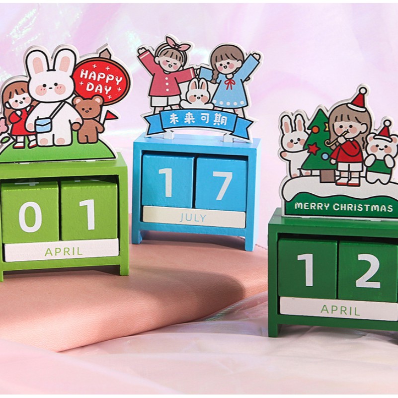 創意 木質日曆 倒數日曆 聖誕節禮物 交換禮物 可愛桌面日曆 禮品 擺件裝飾 倒數計時 桌曆 耶誕節 聖誕樹 生日禮物