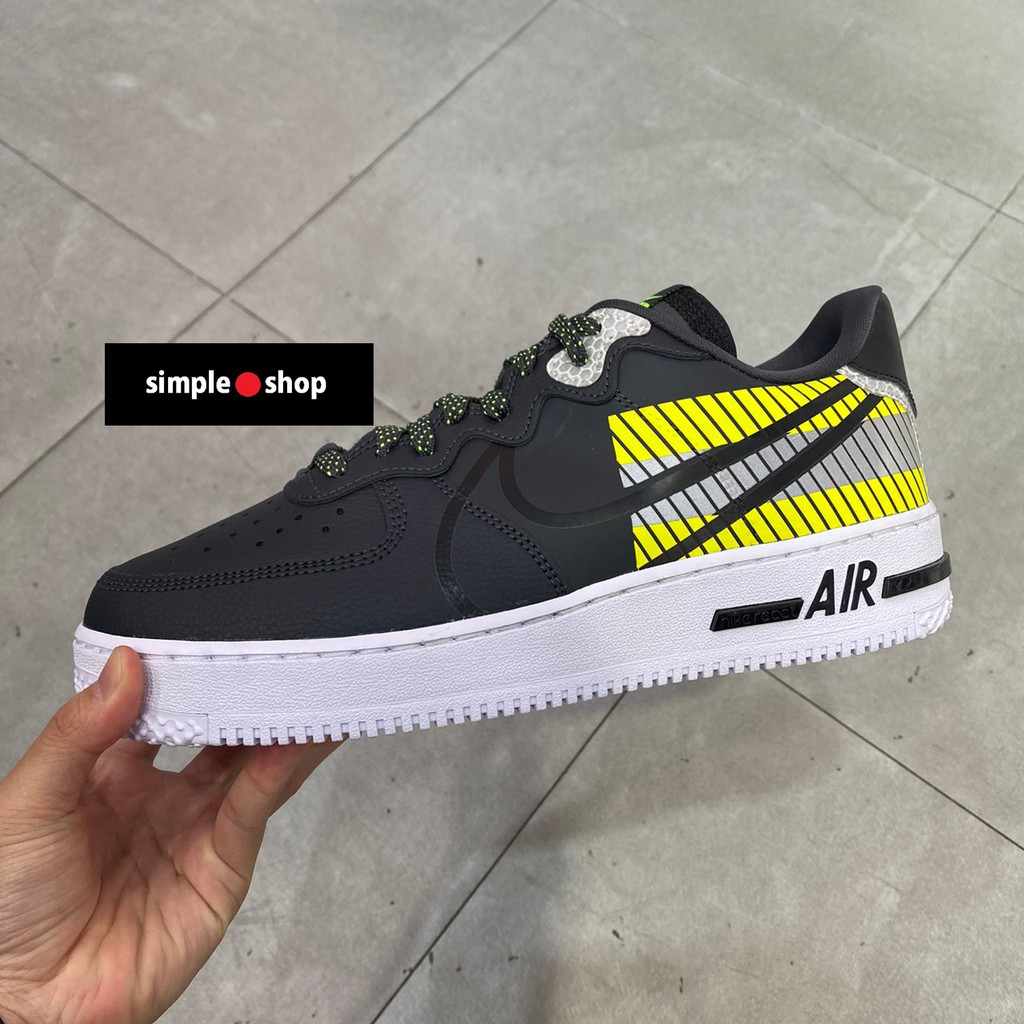 【Simple Shop】Nike Air Force 1 React LX 3M 黑 螢光 男款 CT3316-003