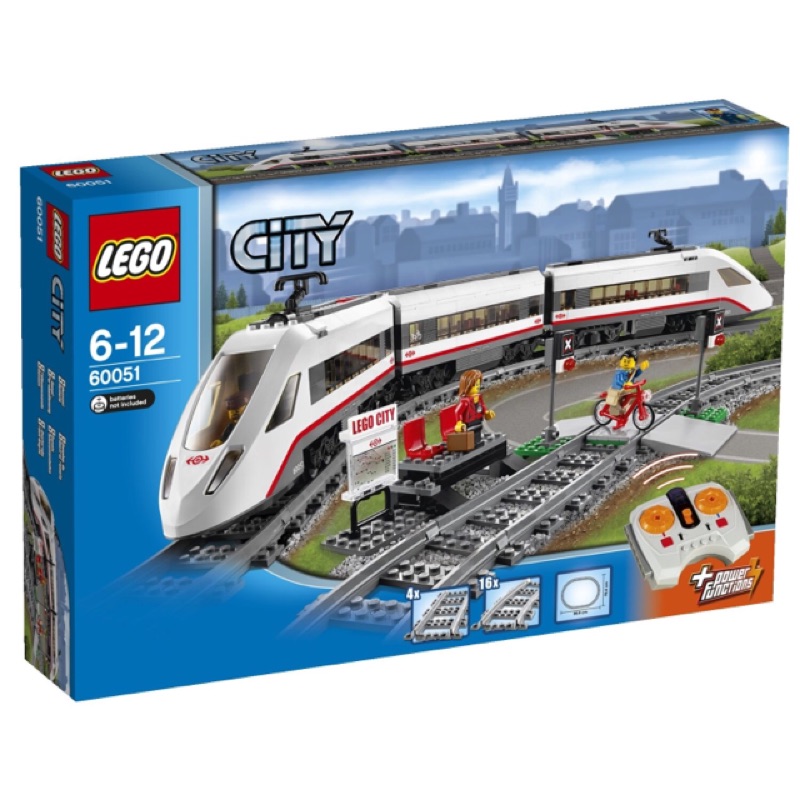 (出清)LEGO 樂高 city 60051 客運列車 火車 鐵道 遙控