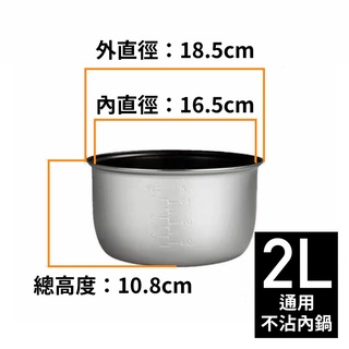 ~WM91~配件-2L電鍋內鍋(適用大家源 TCY-3003)