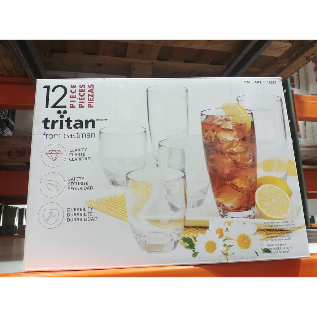 特價469元 好市多 Tritan 透明 塑膠水杯 12件組