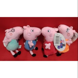 全新 Peppa Pig佩佩 吊飾 爸爸媽媽 喬治弟弟 玩偶 娃娃