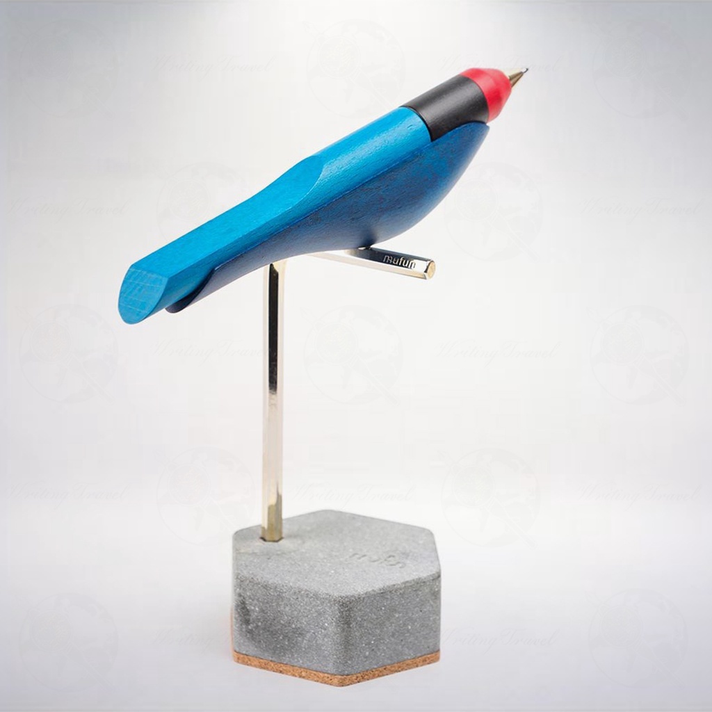 台灣 木趣 mufun 啄墨 2.0 實木版原子筆: 藍鵲/Blue Magpie