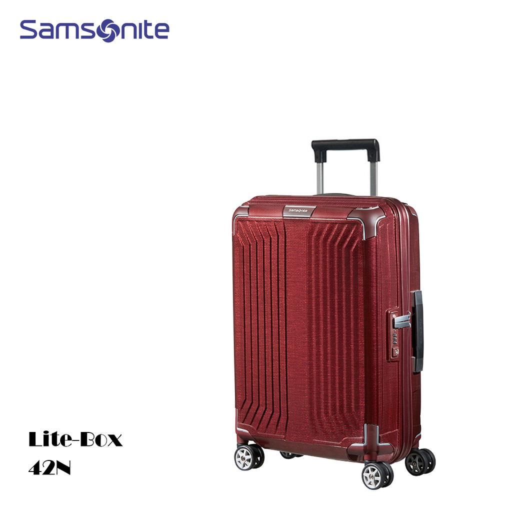 Samsonite 新秀麗 歐洲製【Lite-Box 42N】20吋登機箱 Curv超輕2.2kg 四角加強防撞 附保卡