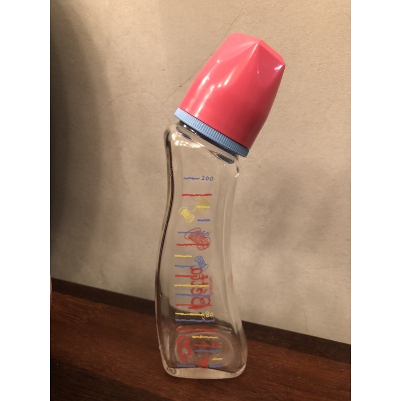 🍼「二手」日本製Betta防脹氣200ml-玻璃材質奶瓶