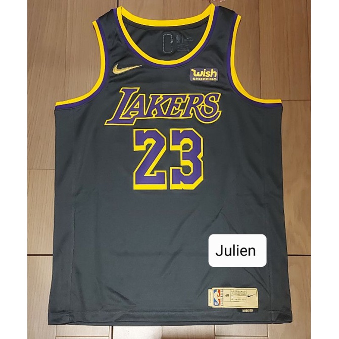Nike NBA LeBron James 洛杉磯湖人 獎勵版球衣 贊助標