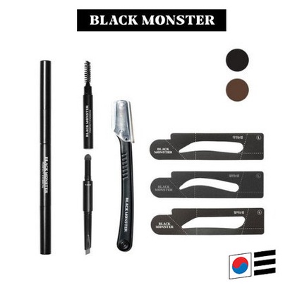 [Black Monster] 男士用完美眉筆套裝 男士用完美眉毛套裝(棕色/黑色)