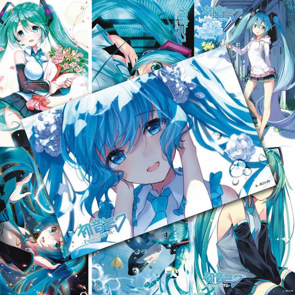 初音未来海报高清壁纸墙贴宿舍壁挂画cos二次元动漫卡贴漫画周边 蝦皮購物