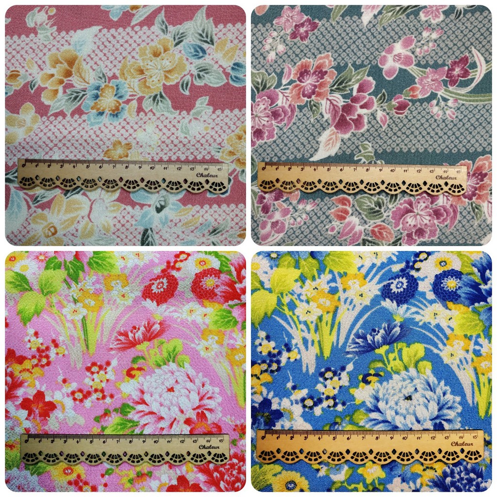 ✿榛廷小舖✿ 縮緬布 30*30CM 縐布 和風布 細工花布料 和服布料