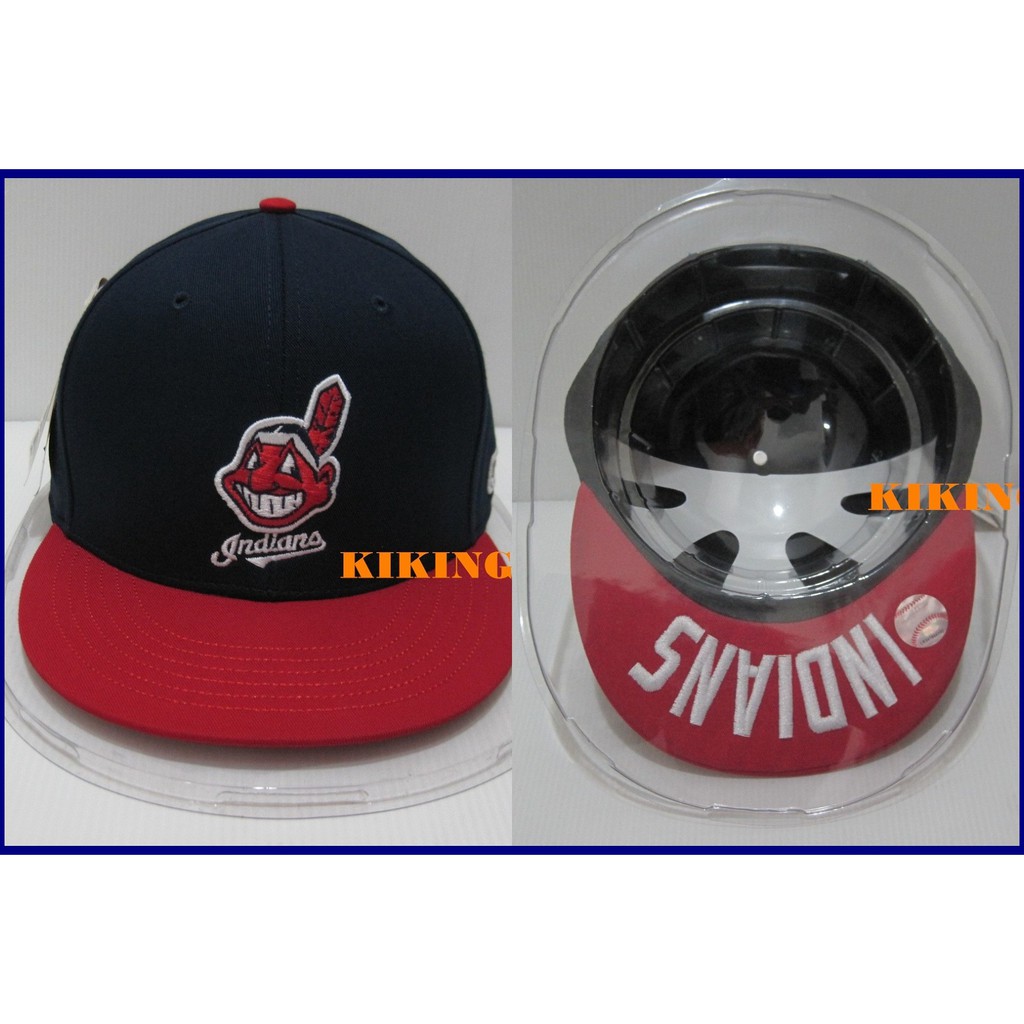 MLB SNAPBACK 創信 棒球帽 嘻哈帽 印地安人隊 深藍/紅 刺繡 5562007-021