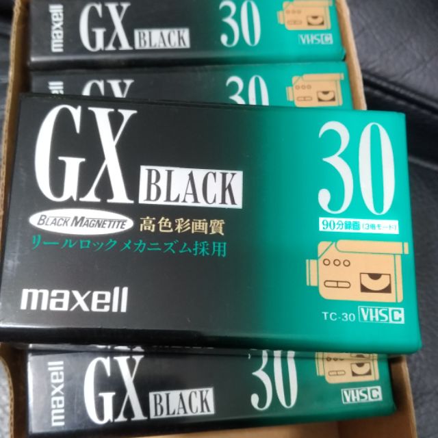 Maxell GX BLACK TC-30GX(B) VHSC VHS-C  90 分