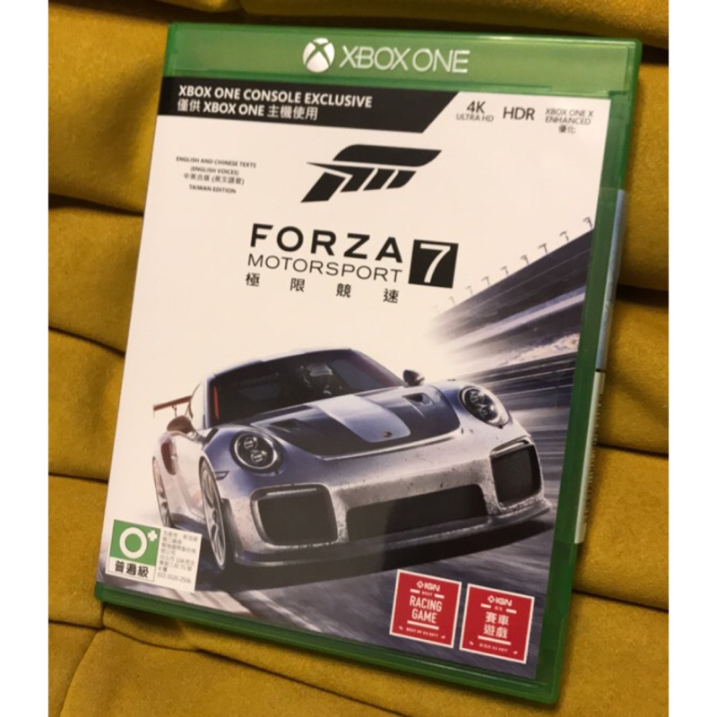 Xbox One X 遊戲-Forza極限競速7 + 戰爭機器究極版 實體片9成新無刮傷