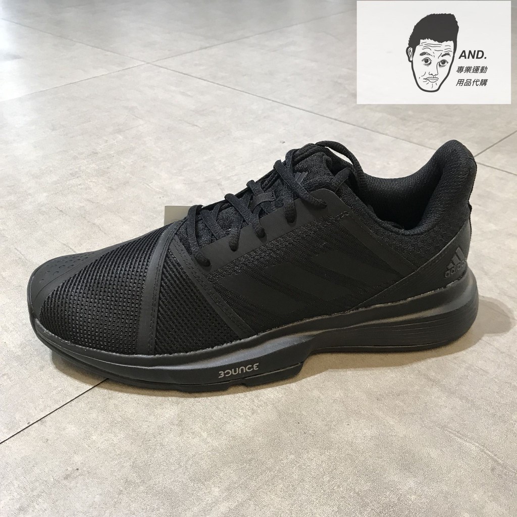 【AND.】ADIDAS COURTJAM BOUNCE 金剛黑 拼接 網球鞋 男款 EE4319