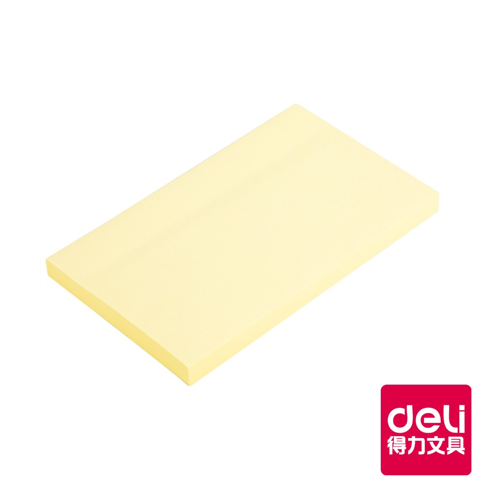 【Deli得力】 便利貼76x126mm-黃色-100張(A00552) 台灣發貨