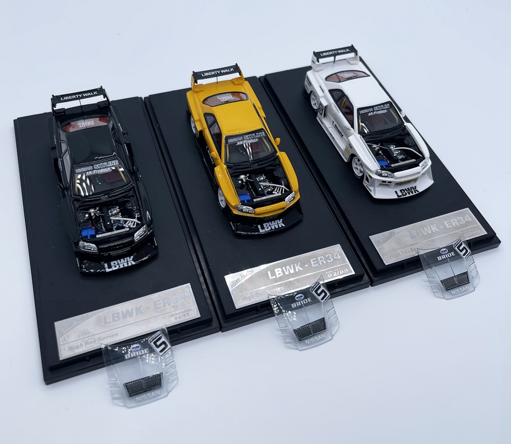 【模例】Stance Hunters 1/64 NISSAN SKYLINE LBWK (ER34) 透明引擎蓋 | 蝦皮購物