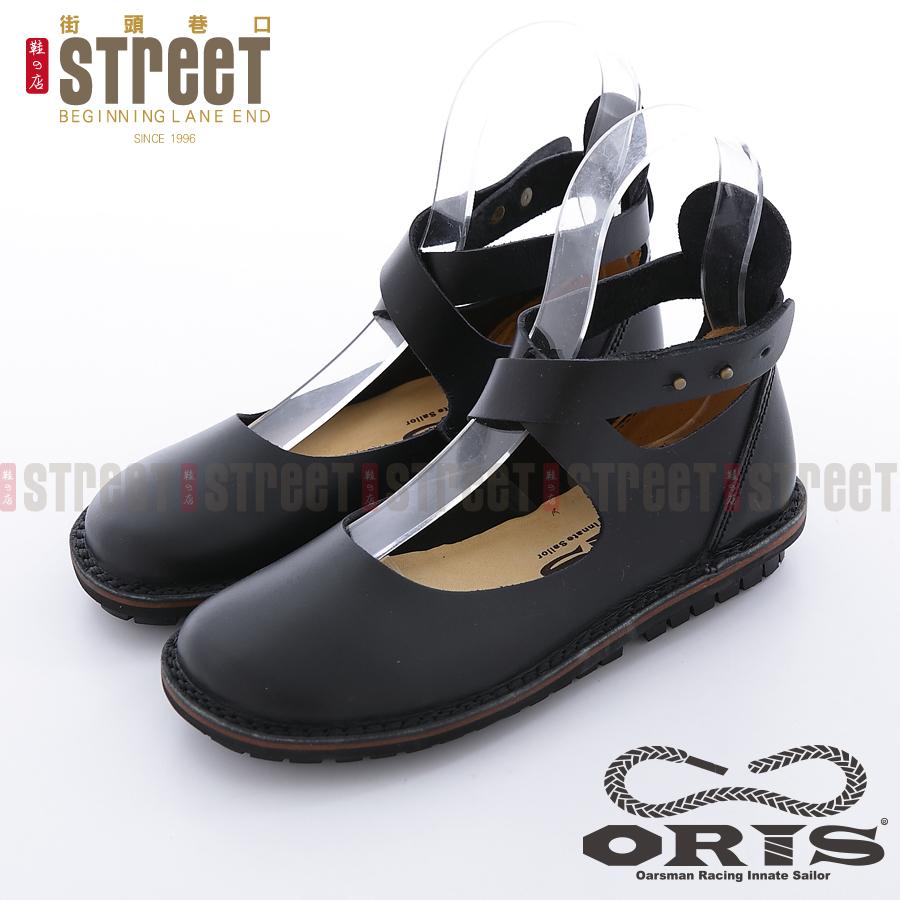 ORIS-1 女款 時尚淑女款 十字鋸齒大底 精緻扣環設計 蟑螂鞋 69201 黑色
