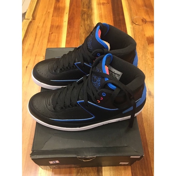 JORDAN 2代 黑籃配色 US9.5