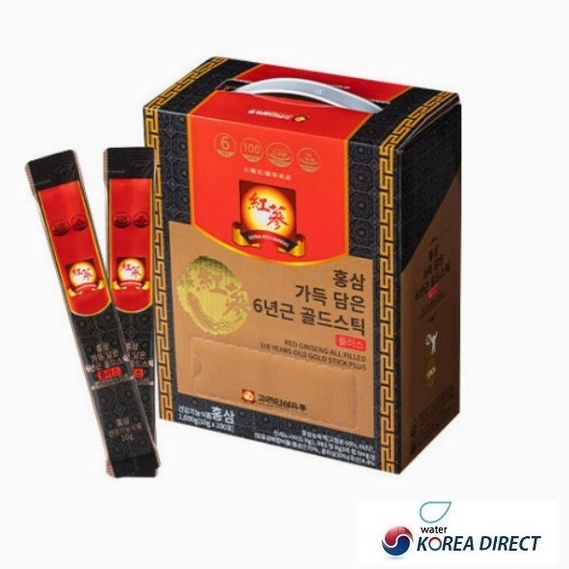 韓國 無糖 高麗紅蔘6年根紅蔘濃縮液PLUS 10gx100入最新升級版