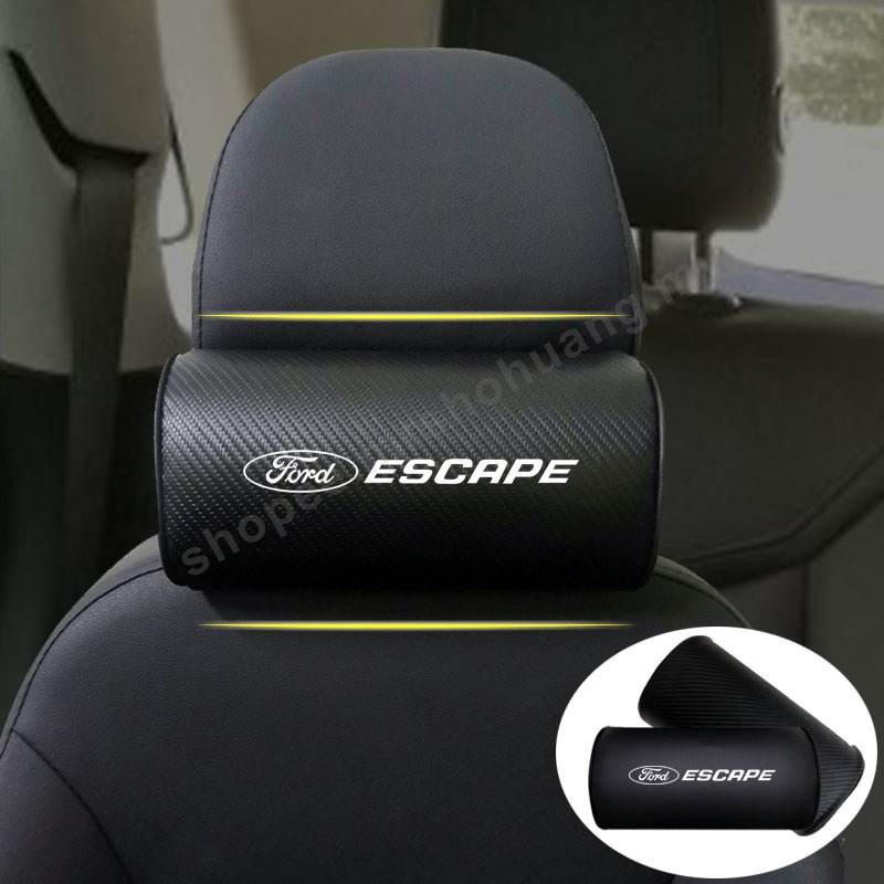 護頸枕適用福特Ford Escape 碳纖維 車用靠枕 睡覺神器 車用側睡頭枕汽車裝飾車用百貨