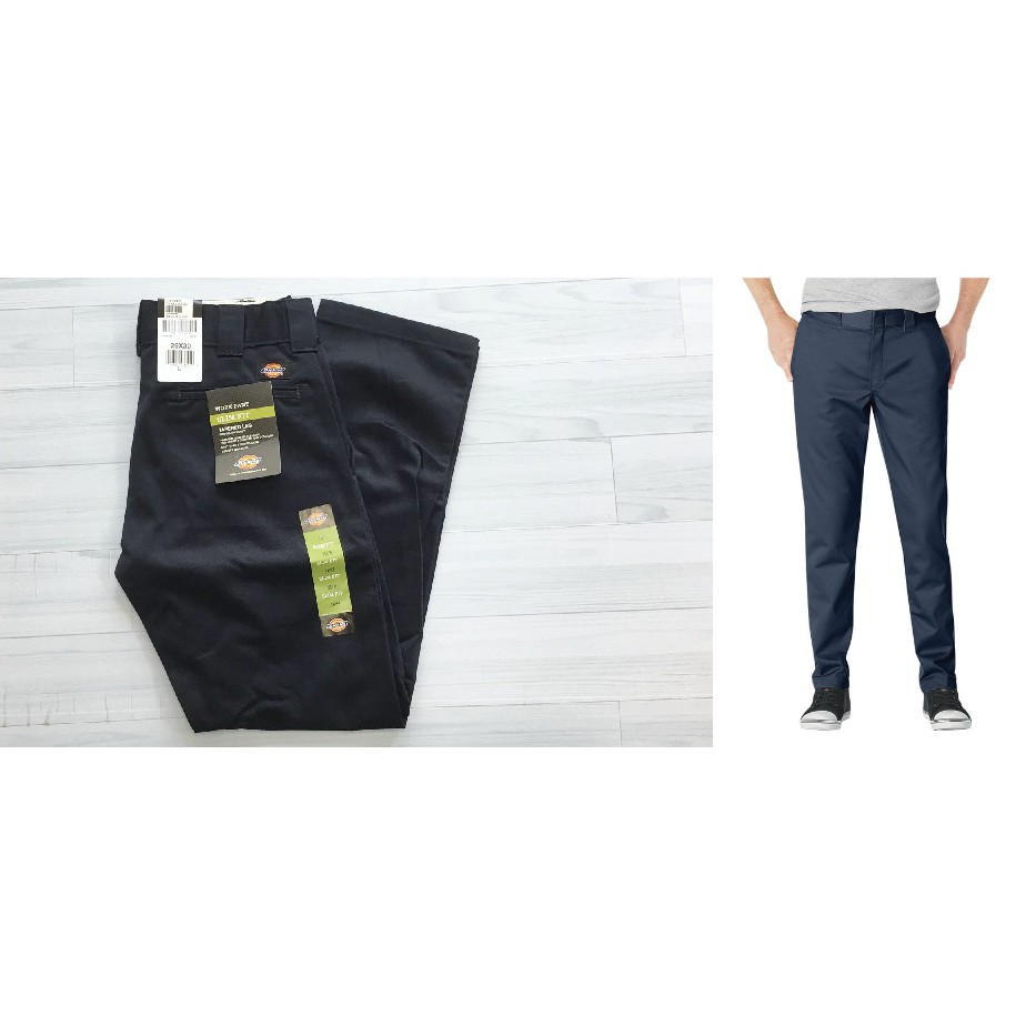 【HOMIEZ】DICKIES美版 Slim Fit Work Pants【WP830】卡其 深藍 合身工作長褲 窄版褲