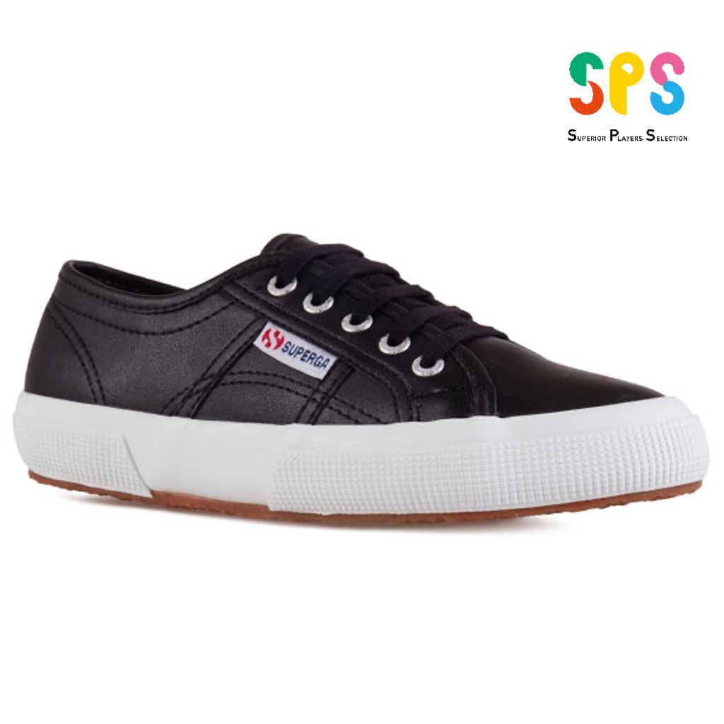 SUPERGA 2750 VEGAN LEATHER 黑色純素皮革基本款 SP3N16SWB9