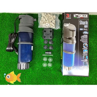 義大利希捷 SICCE 鯊魚內建過濾器（400L/H） s201 沈水馬達，SICCE 內建過濾器