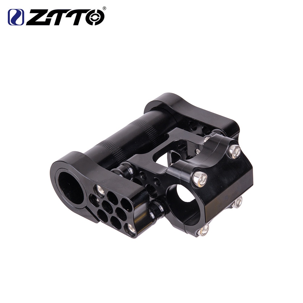 Ztto 折疊自行車可調節雙把立 7075 鋁合金 CNC 超輕高強度配件,適用於折疊自行車 25.4 毫米