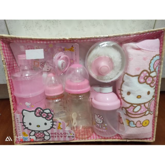 三麗鷗 Hello Kitty 新生奶瓶禮盒 彌月禮盒