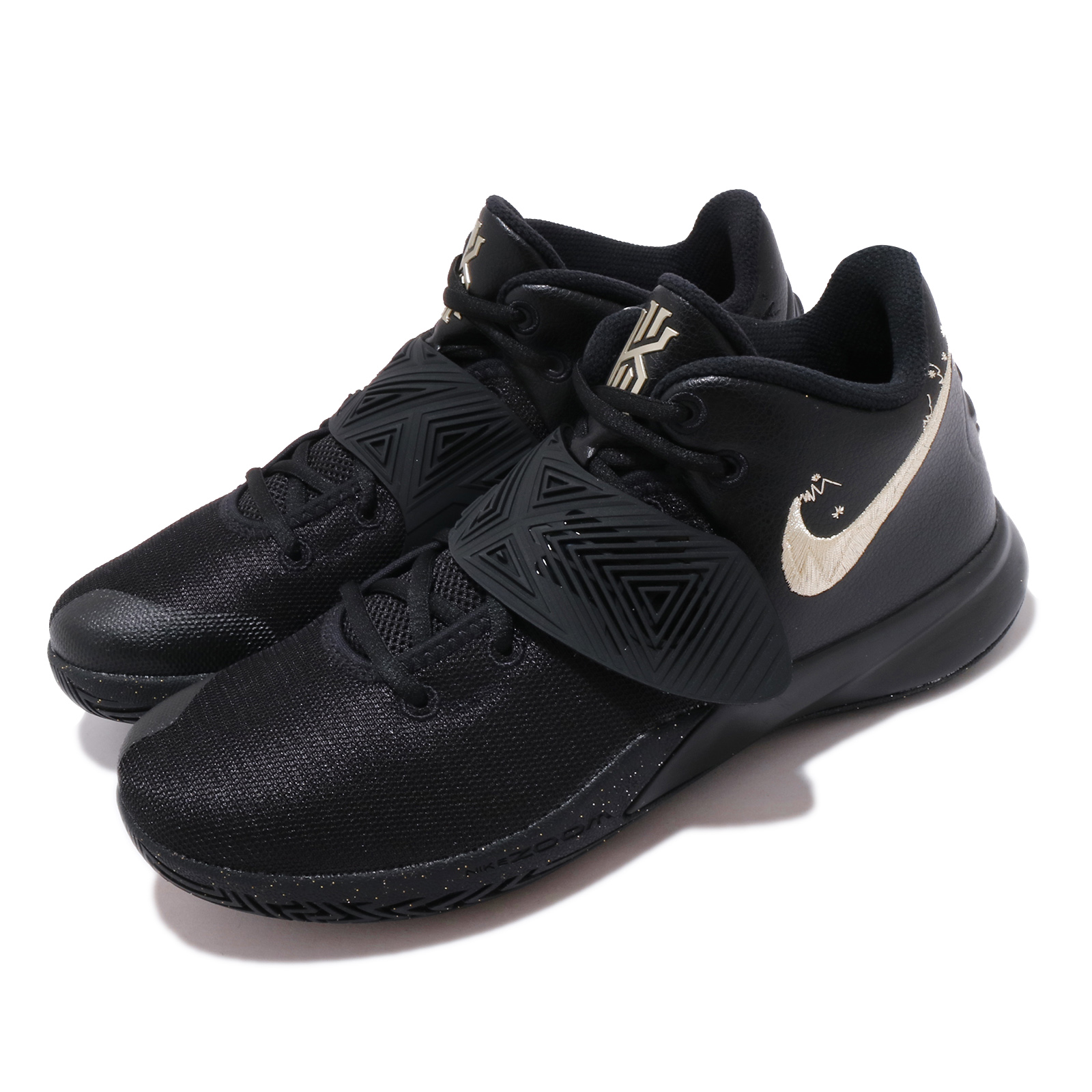 black and gold kyrie flytrap